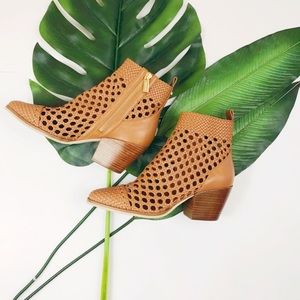 augustine woven ankle boot